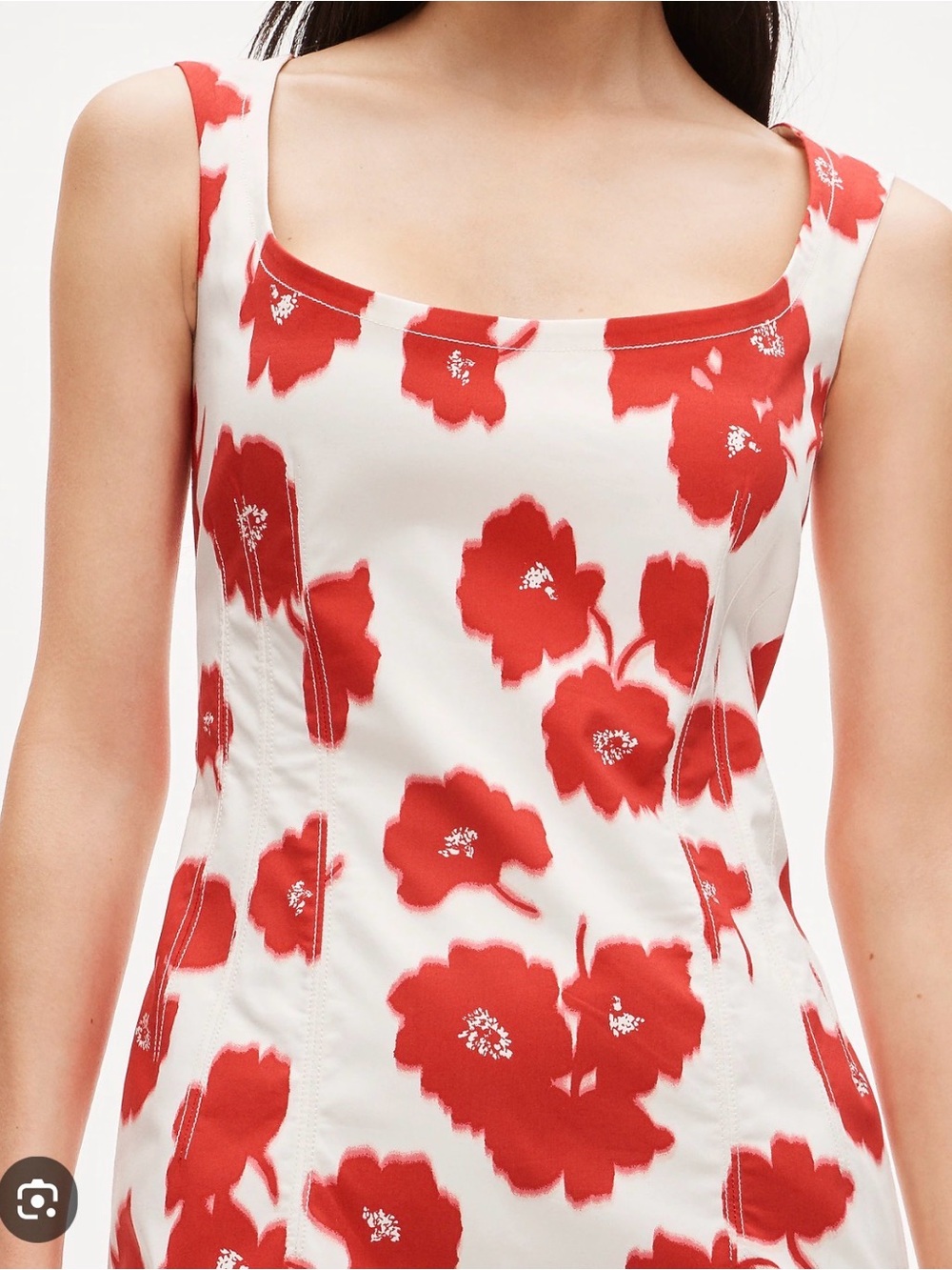 J. Crew Scoopneck sheath dress in stretch cotton-blend poplin